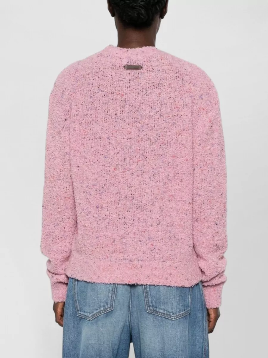 Moschino Bouclé Knit Teddy Bear Sweater