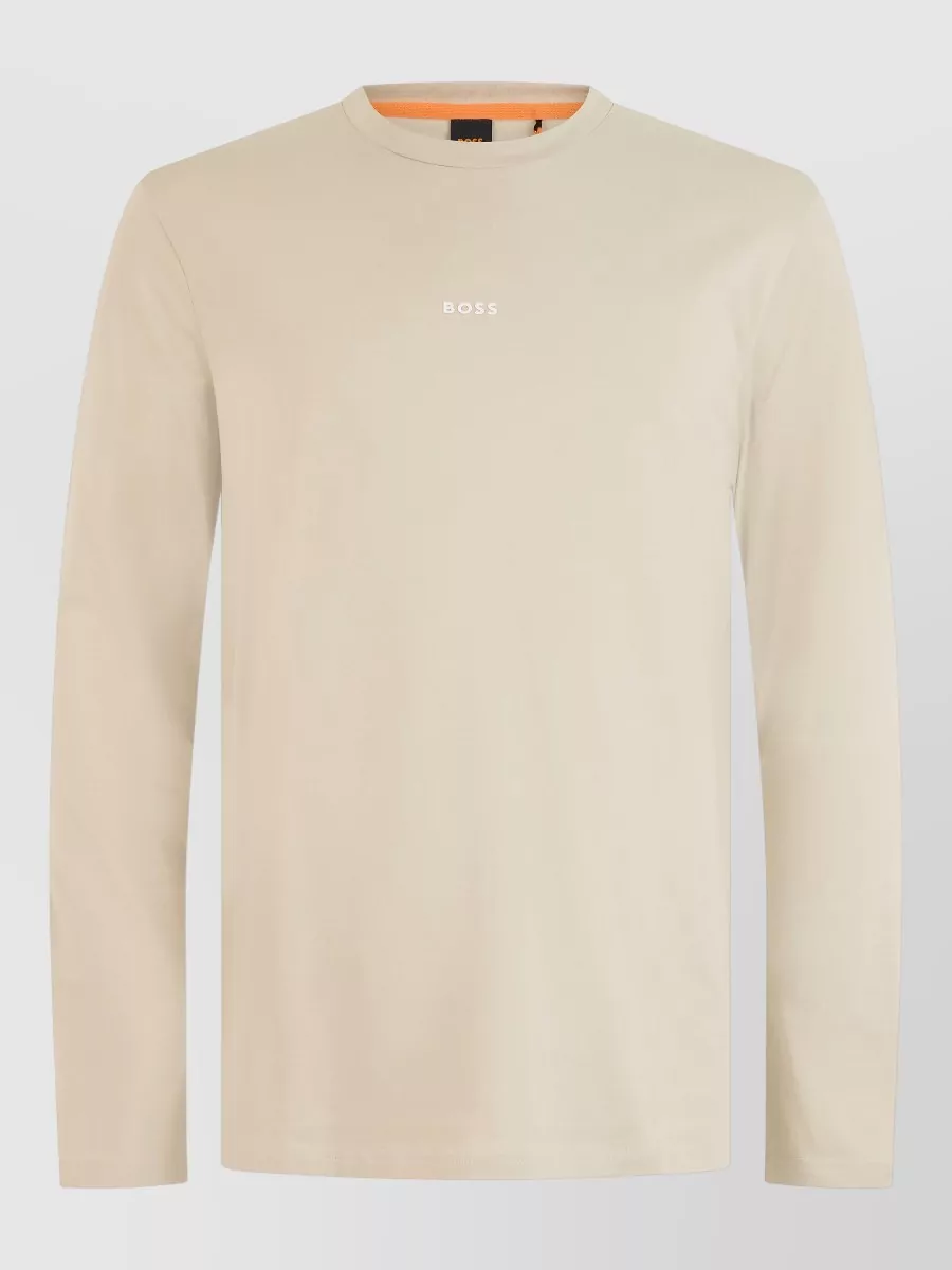 Boss long sleeve cotton jersey t-shirt