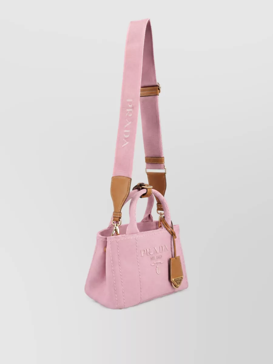Prada Na Leather Mini Tote Bag