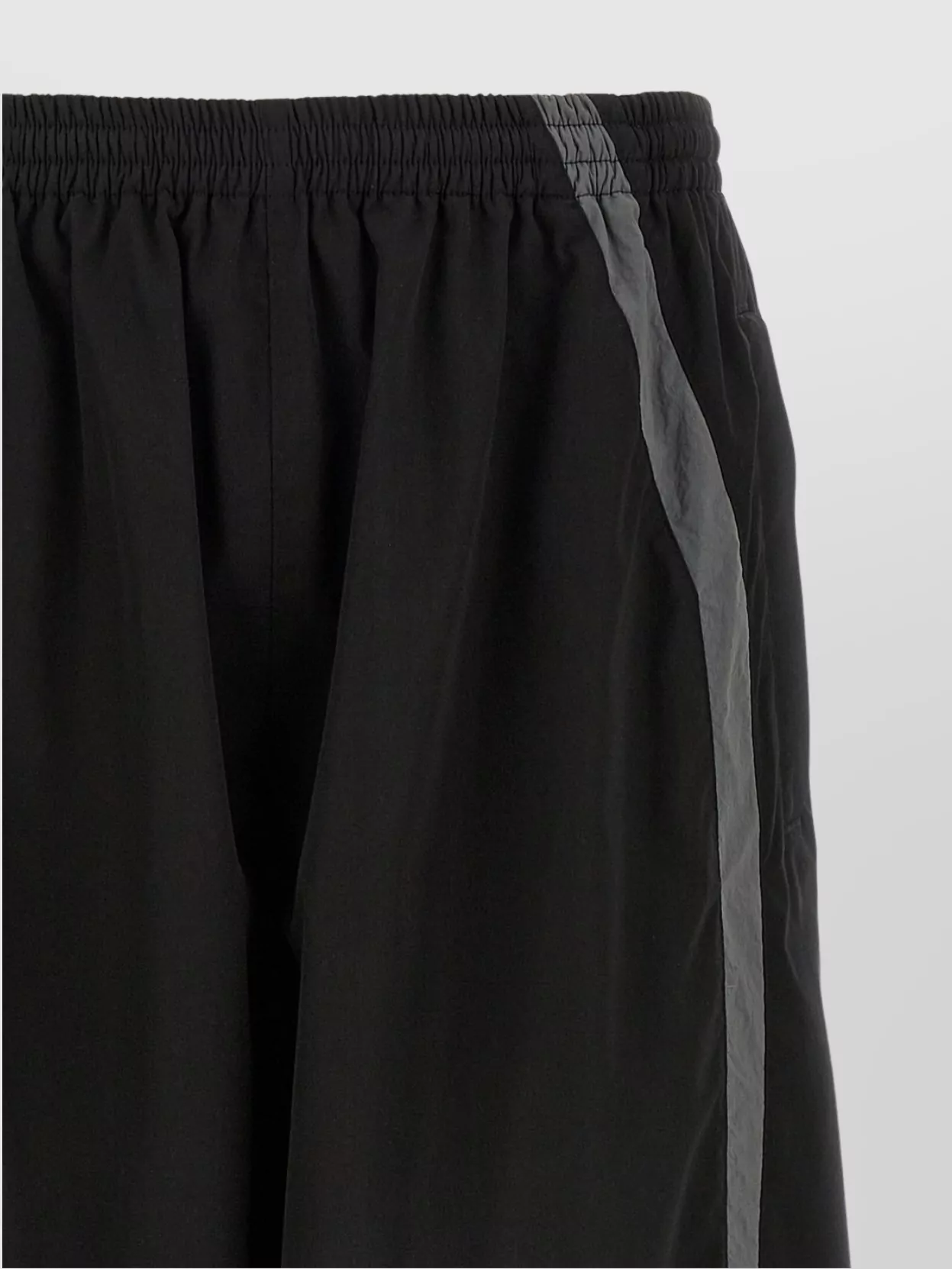 Balenciaga Wide Stripe Detail Elastic Waistband Joggers