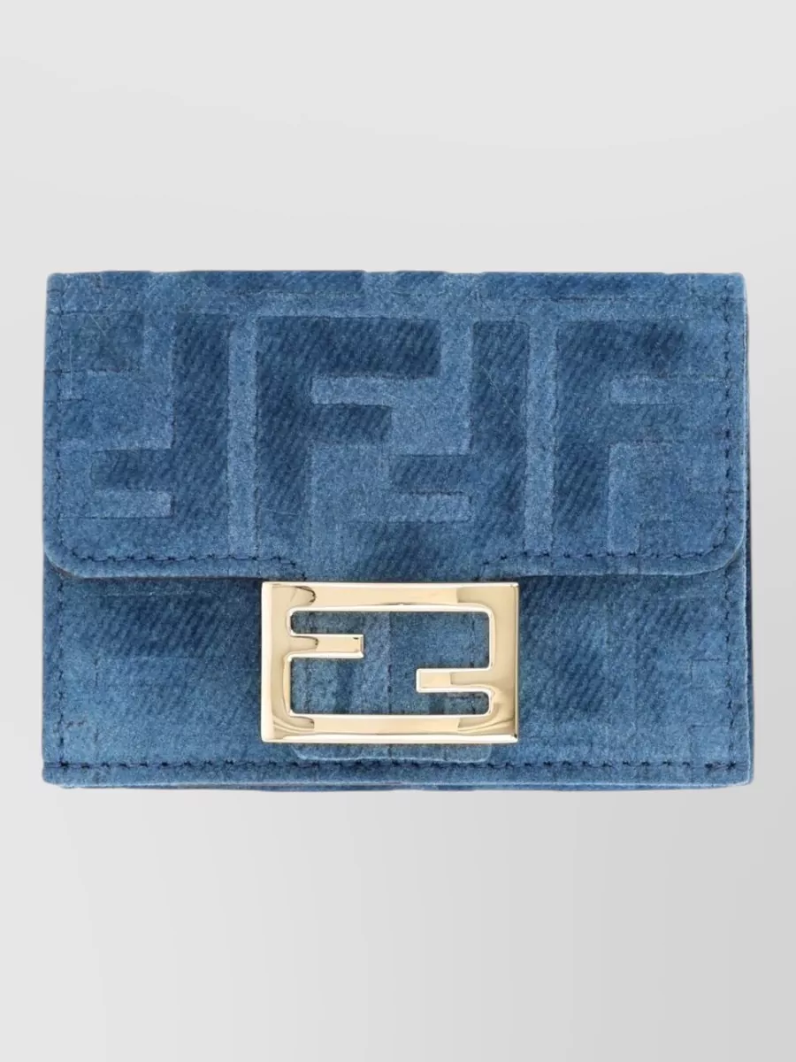 Fendi Jacquard Trifold Wallet