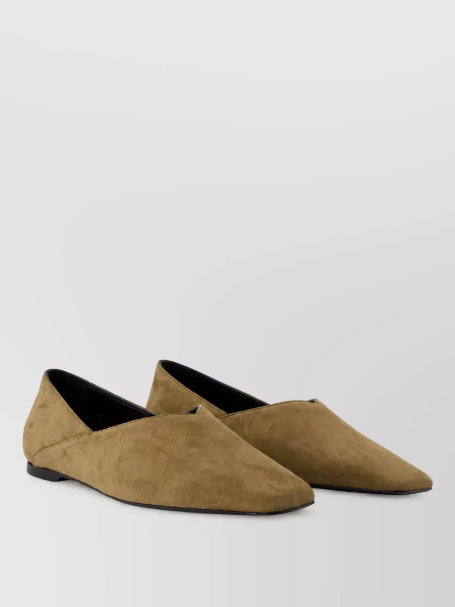 Totême leather ballerina shoes