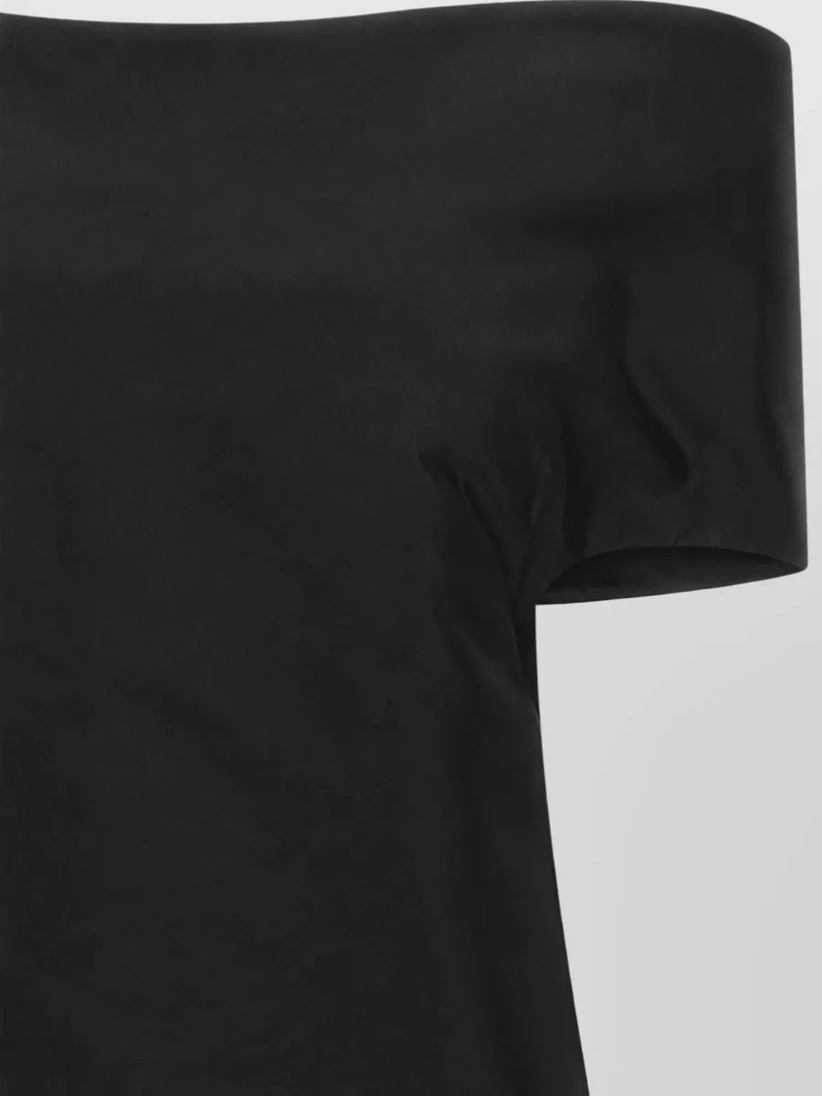Jil Sander Silk Off-Shoulder Midi Dress