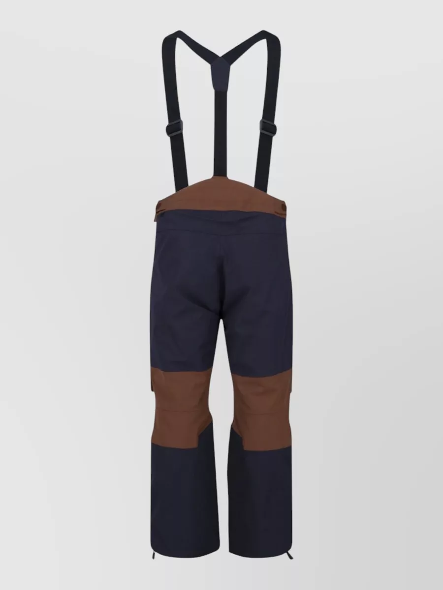 Moncler Grenoble Block Design Trousers Adjustable Straps Waistband