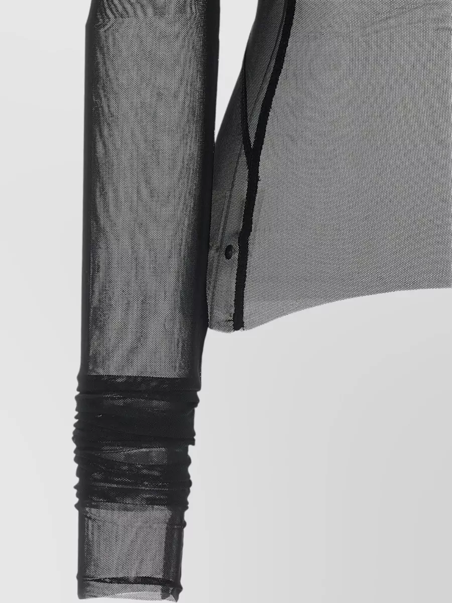 Rick Owens Asymmetric Long-Sleeve Top