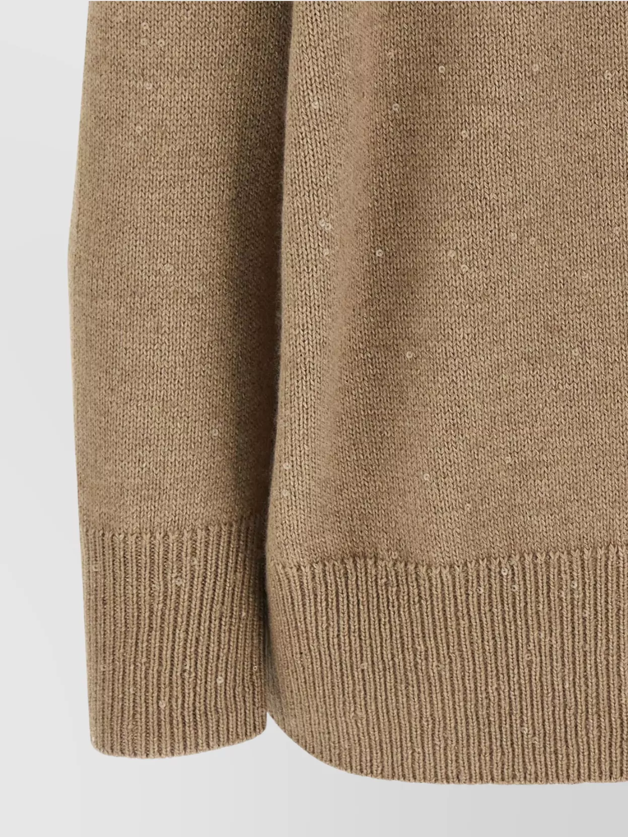 Brunello Cucinelli Sequin Sweater Sweaters And Cardigans Brown
