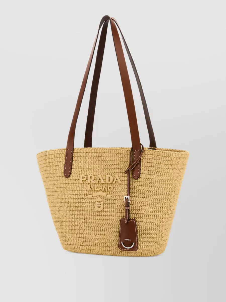 Prada bucket beach bag
