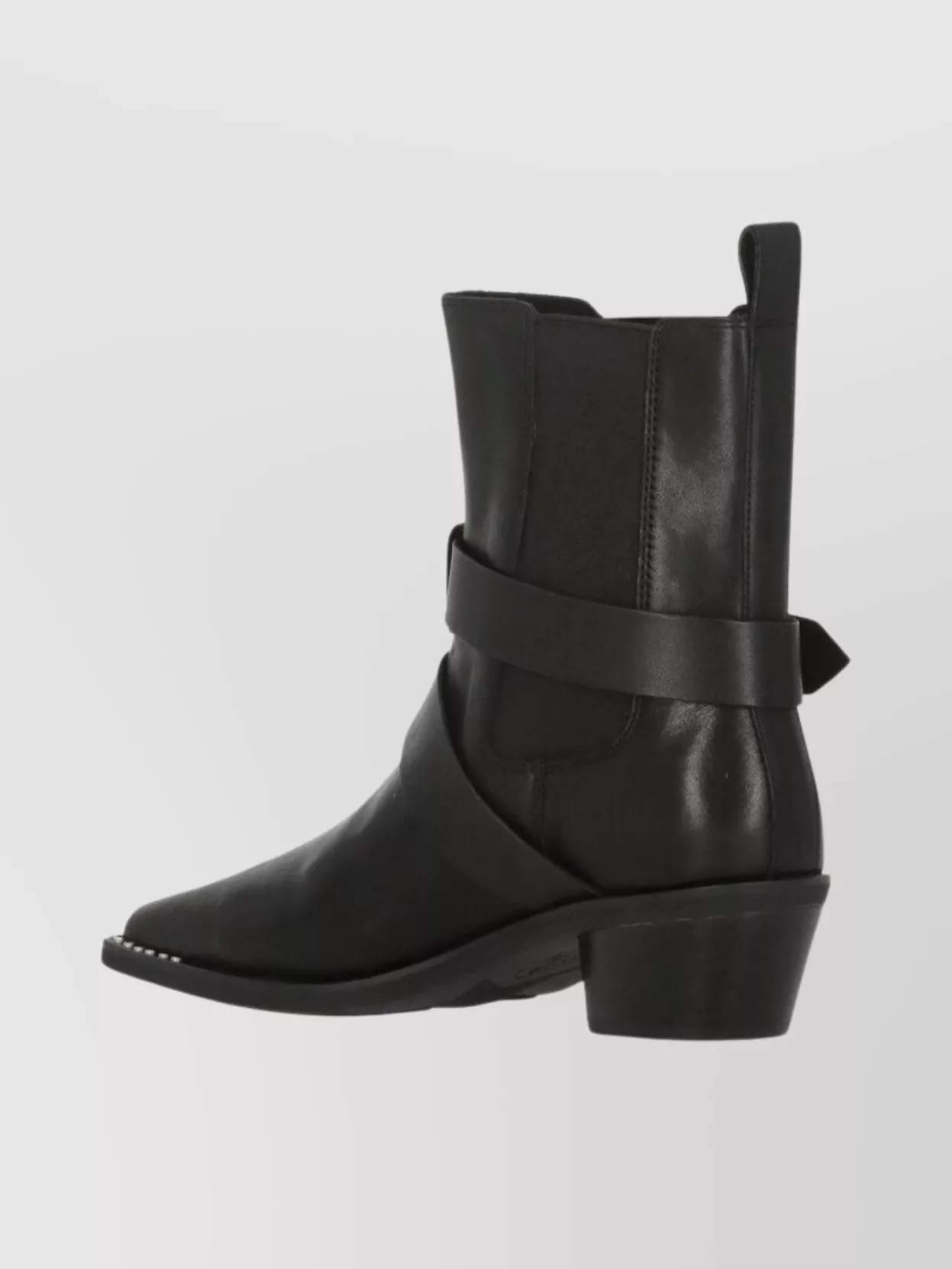 Ash Stylish Chelsea Ankle Boots With Block Heel In Black