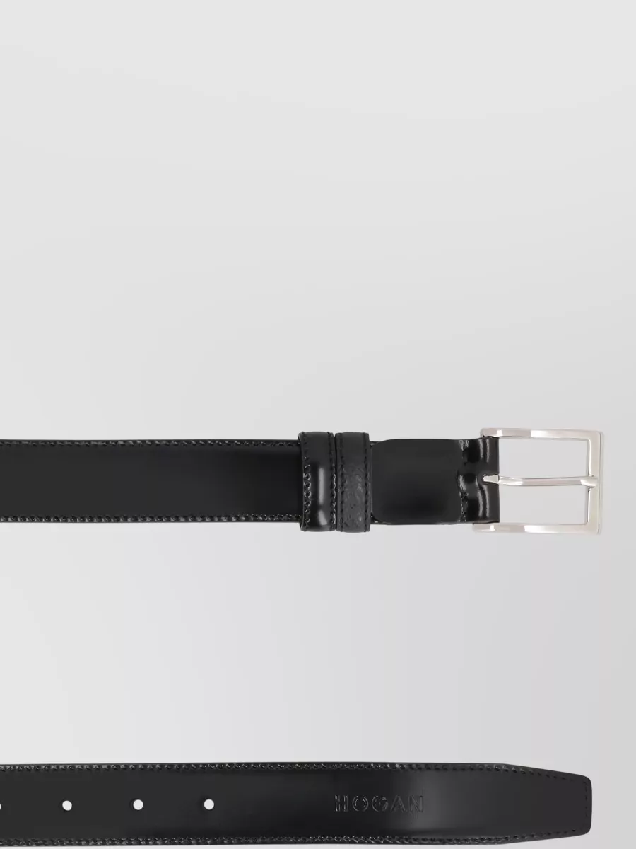 Hogan Calf Leather Reversible Belt