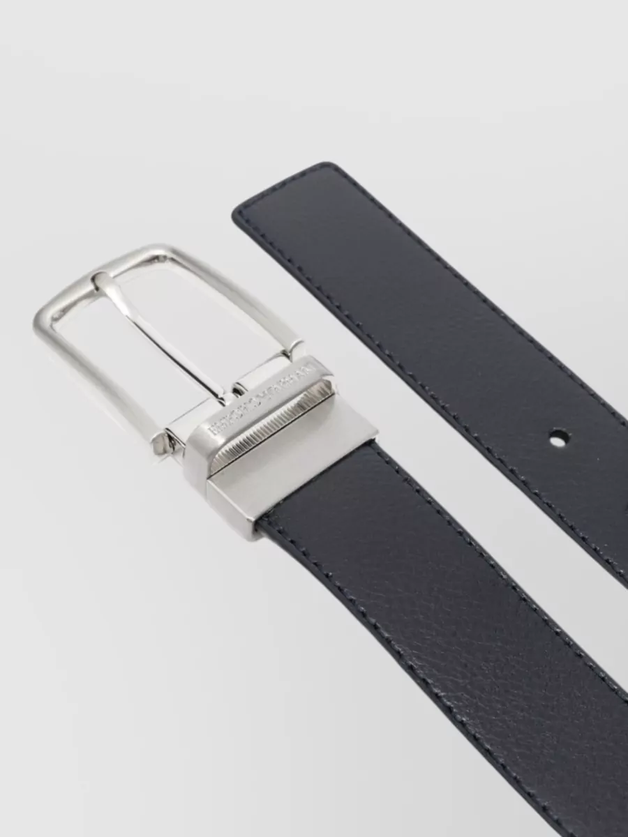 Emporio Armani Grained Leather Belt