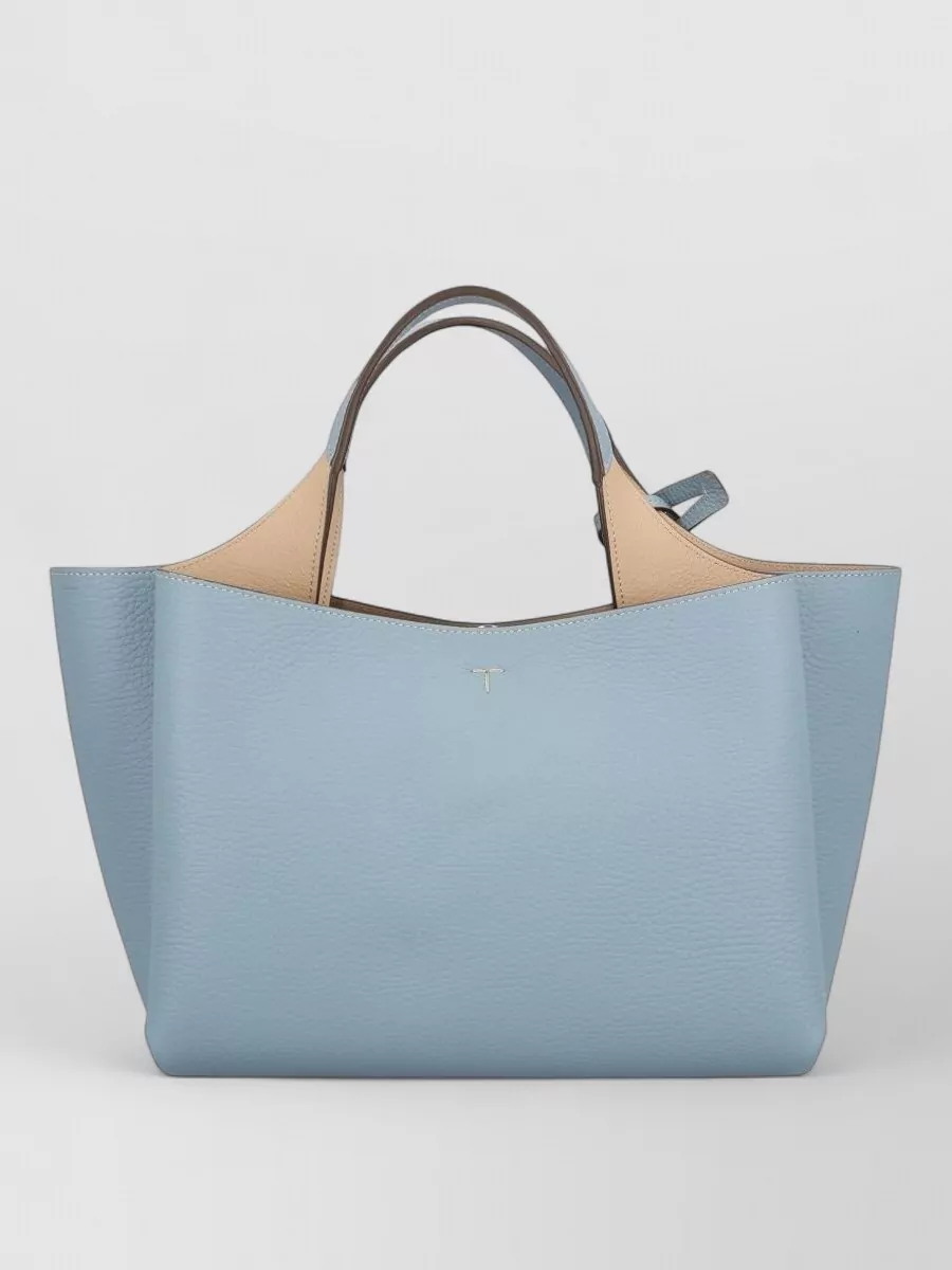 Tod's Small Leather Tote Bag Top Handle Strap