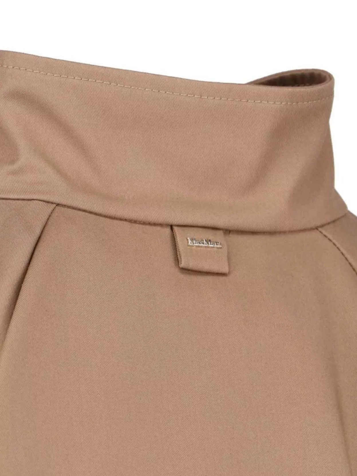 Max Mara Cape Style High Collar Jacket With Side Pockets