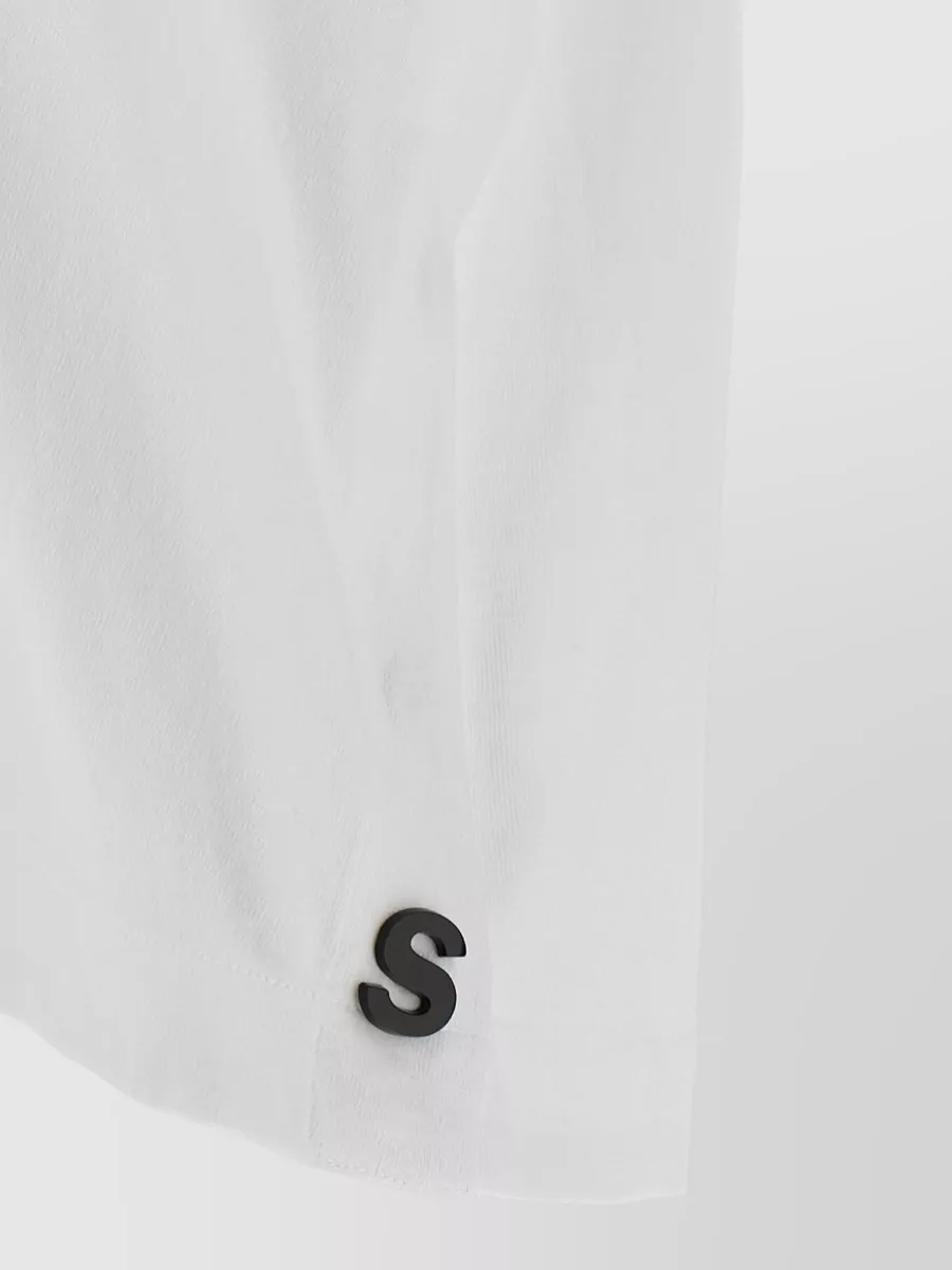 Sacai Cotton Jersey Logo-Pin T-Shirt