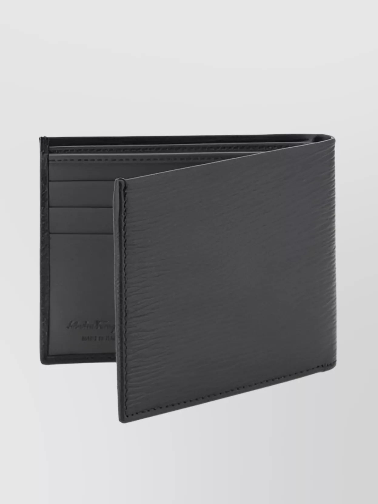 Ferragamo Textured Leather Bi-Fold Wallet