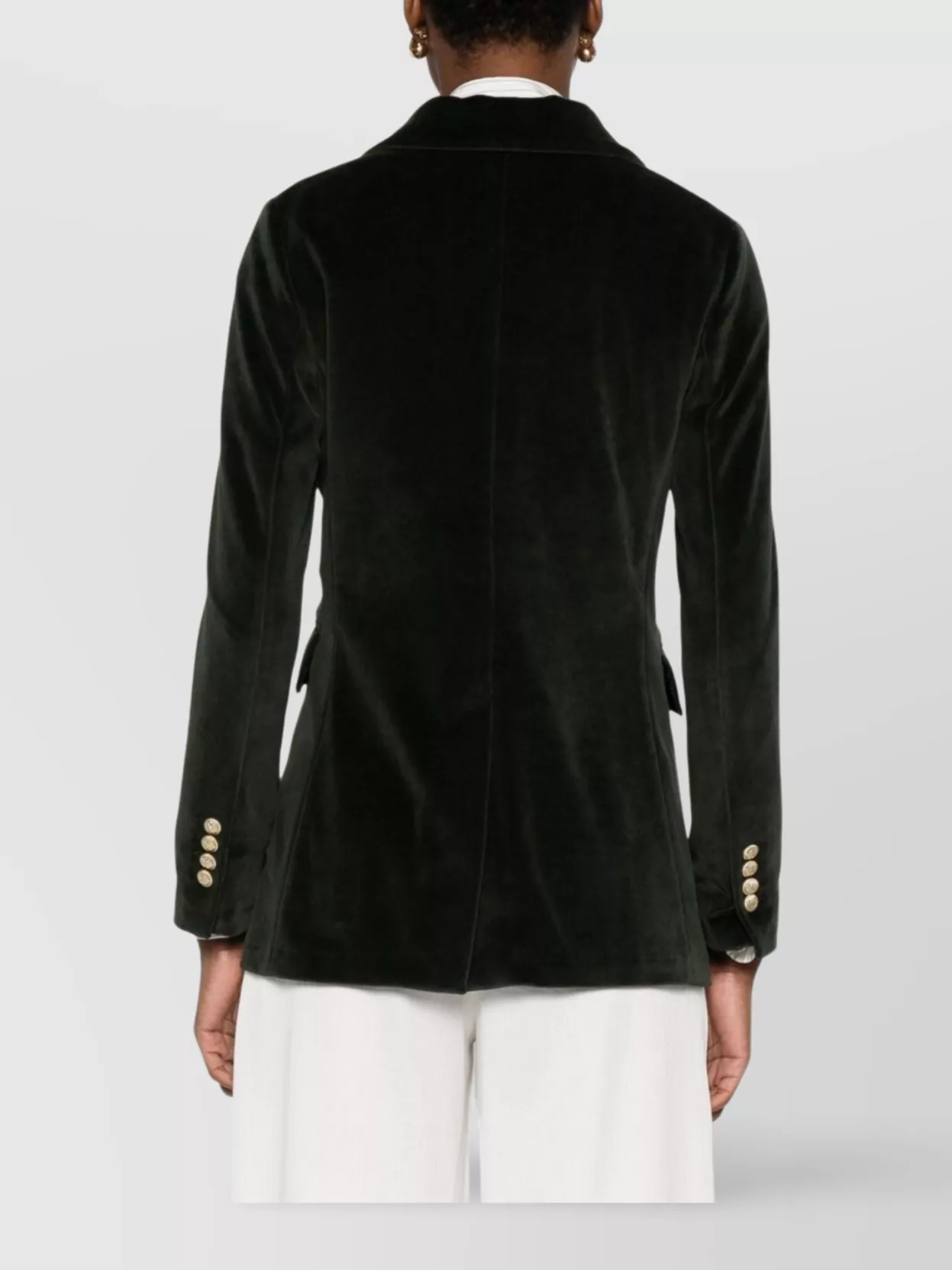 Circolo 1901 Double-Breasted Cotton Jacket Featuring Pockets
