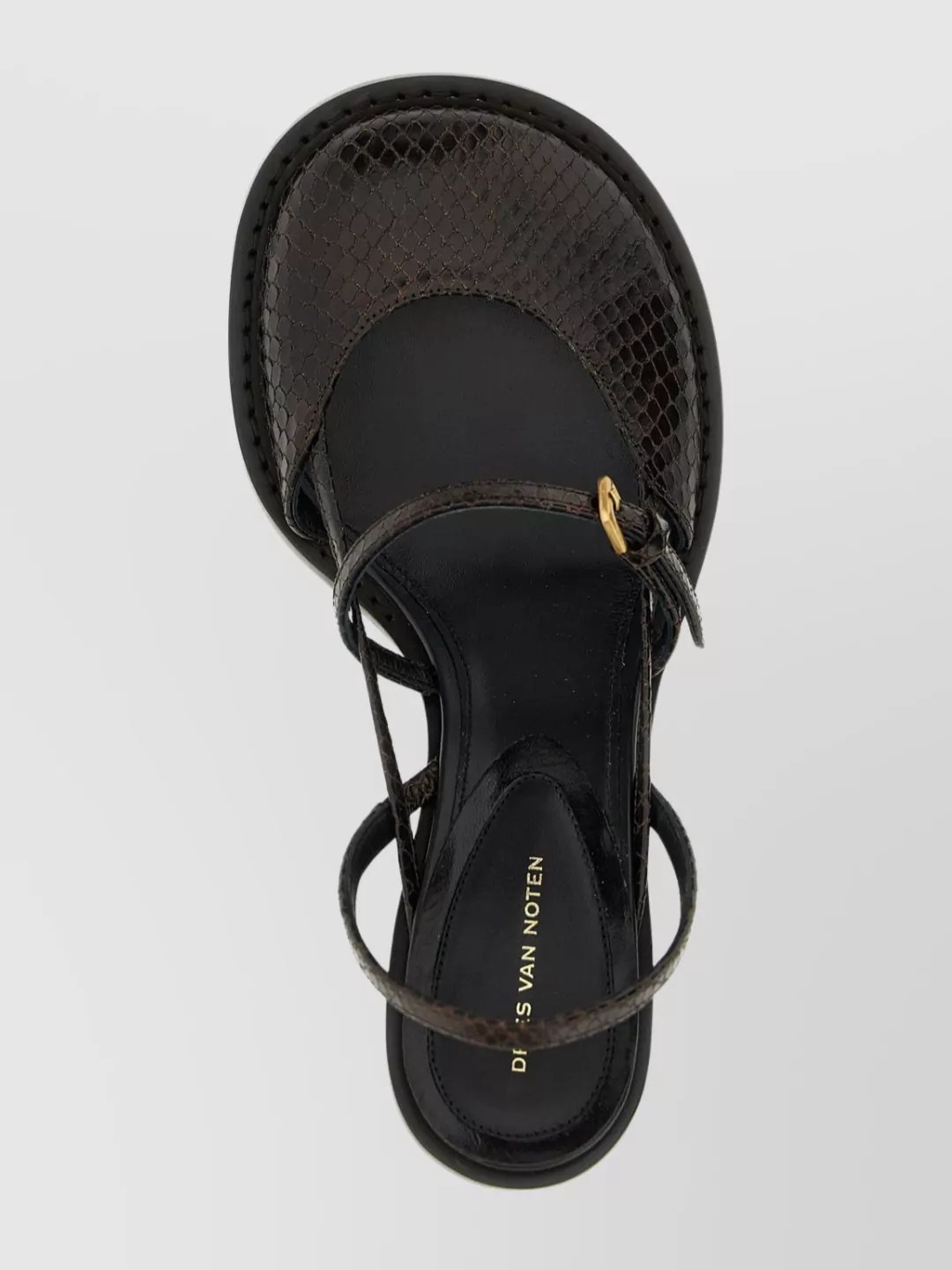Dries Van Noten Slingback Sandals With Buckle And Kitten Heel