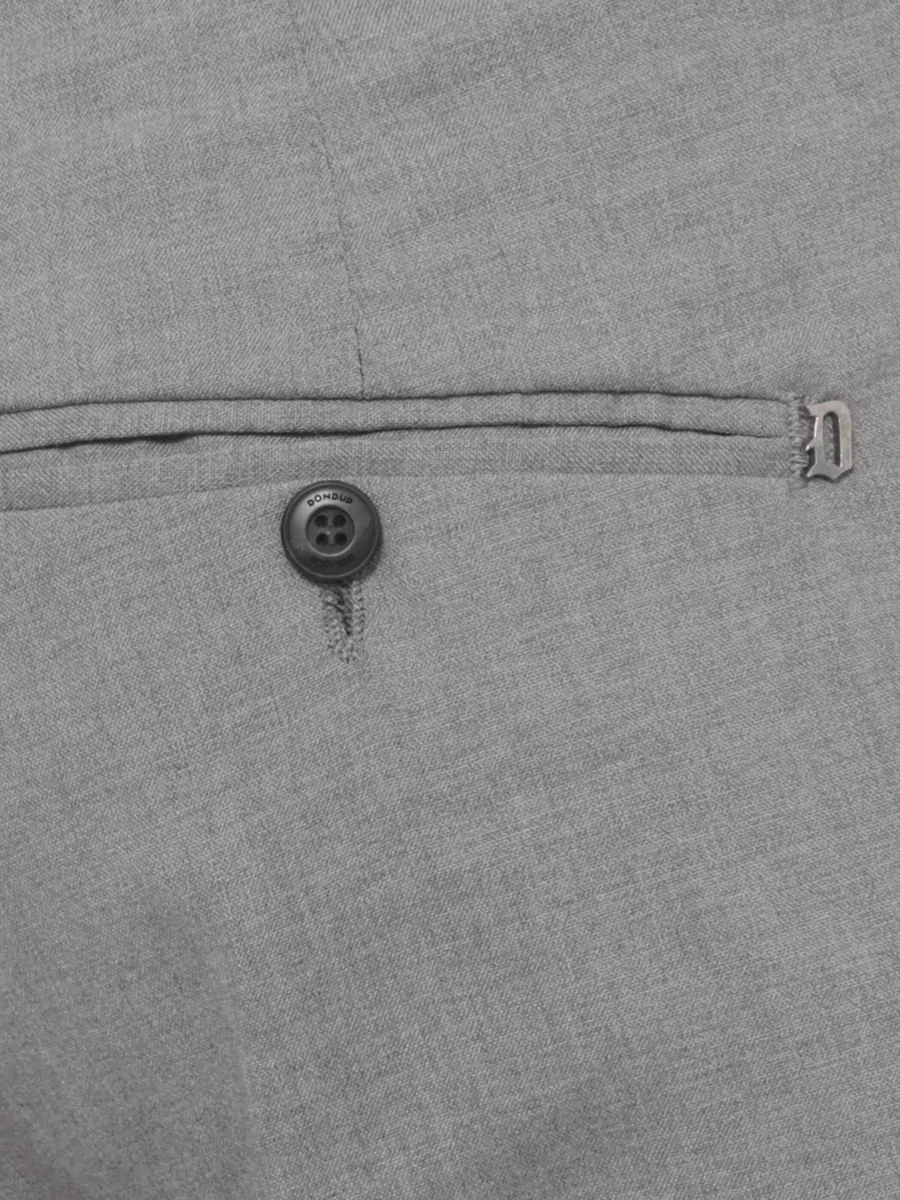 Dondup Wool Straight-Leg Trousers