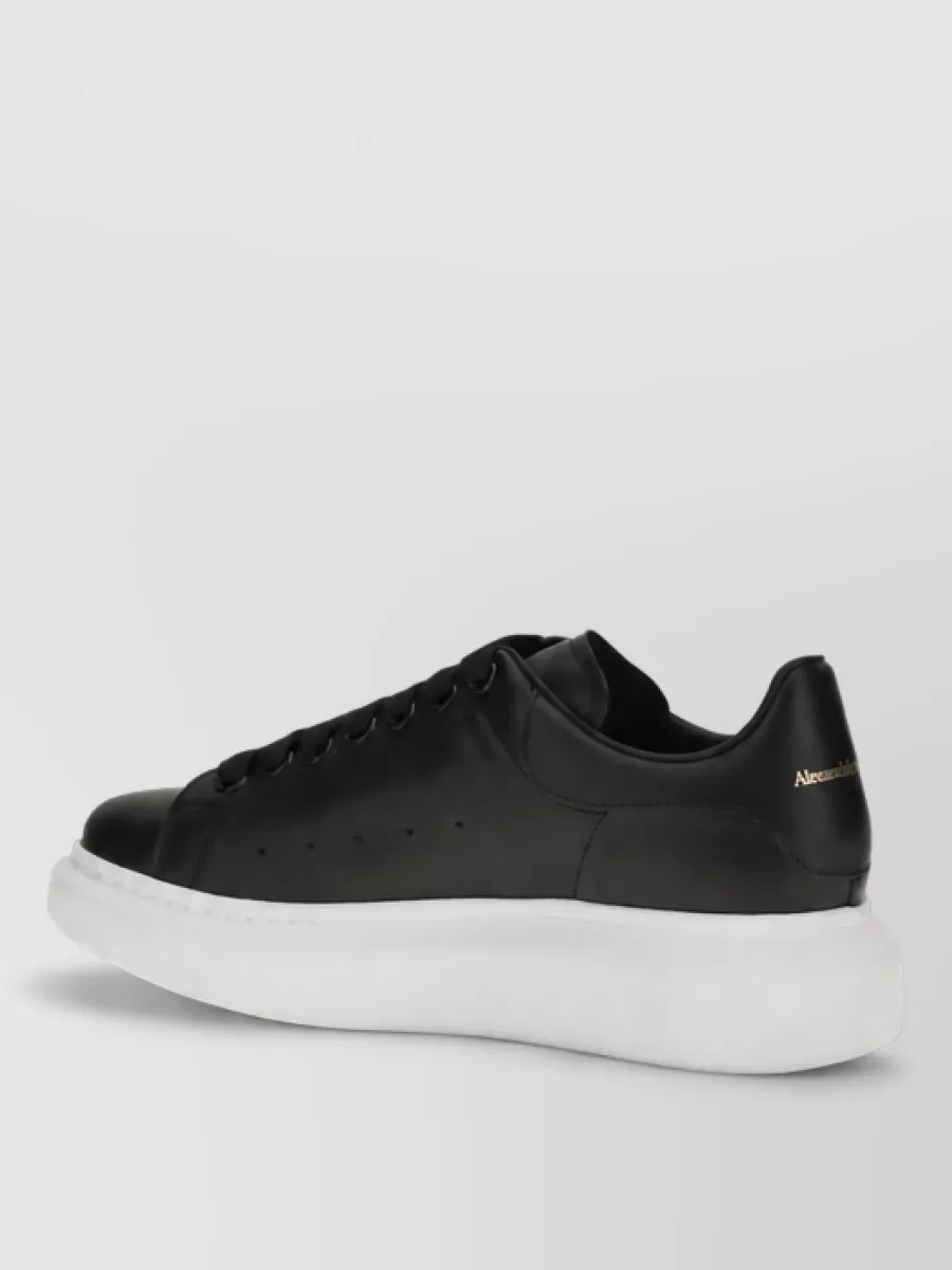 Alexander Mcqueen Calf Leather Platform Sneakers