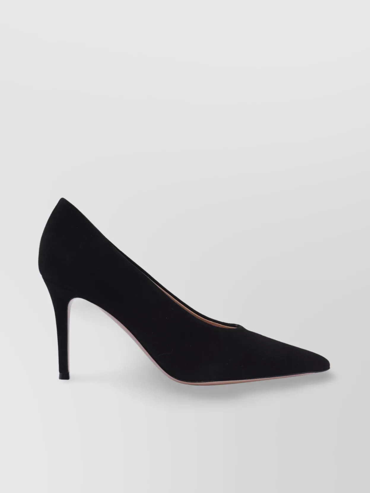 GIANVITO ROSSI POINTED TOE SUEDE STILETTO HEEL PUMPS