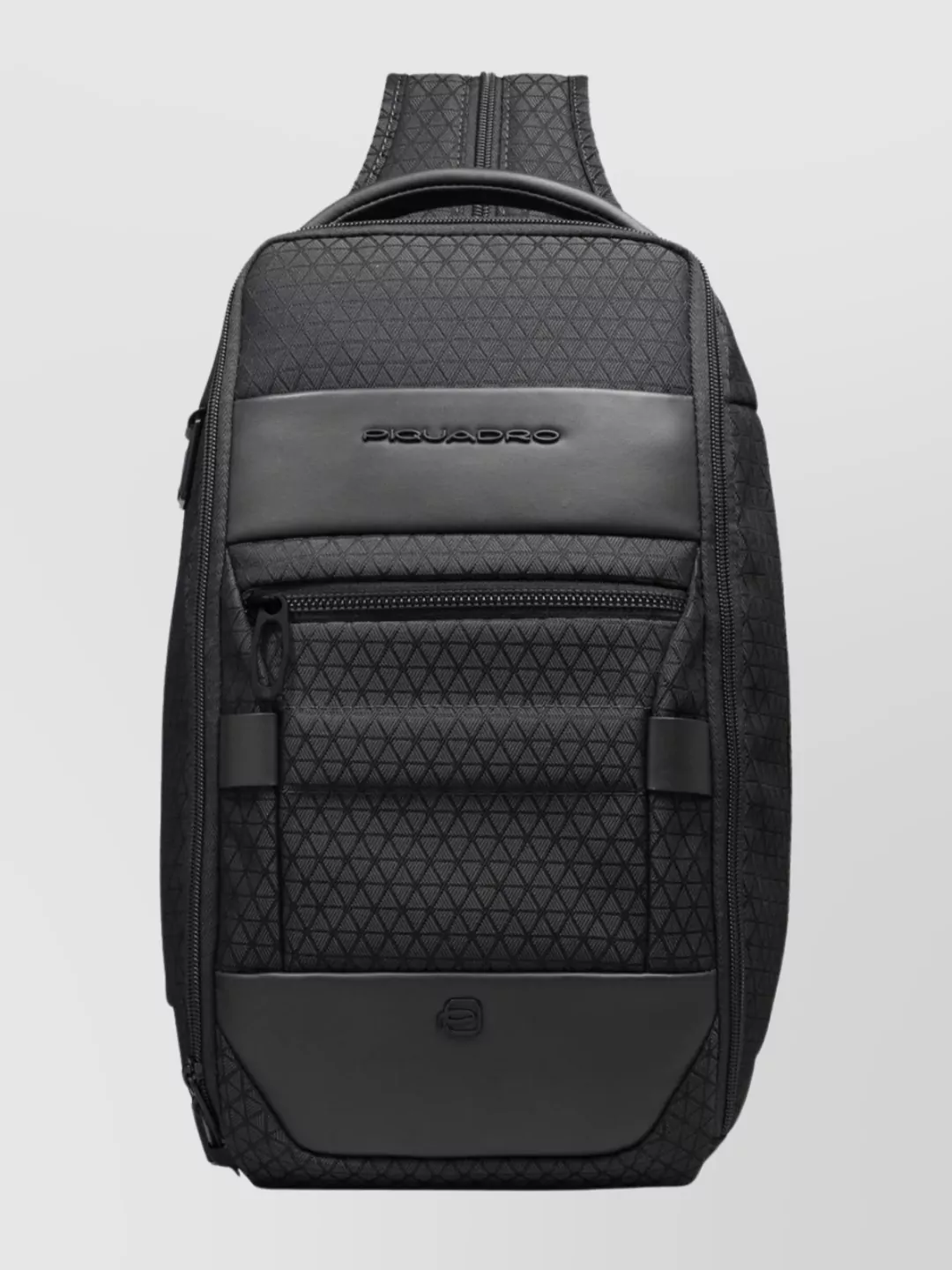 Piquadro Quilted Backpack Adjustable Strap In Gray