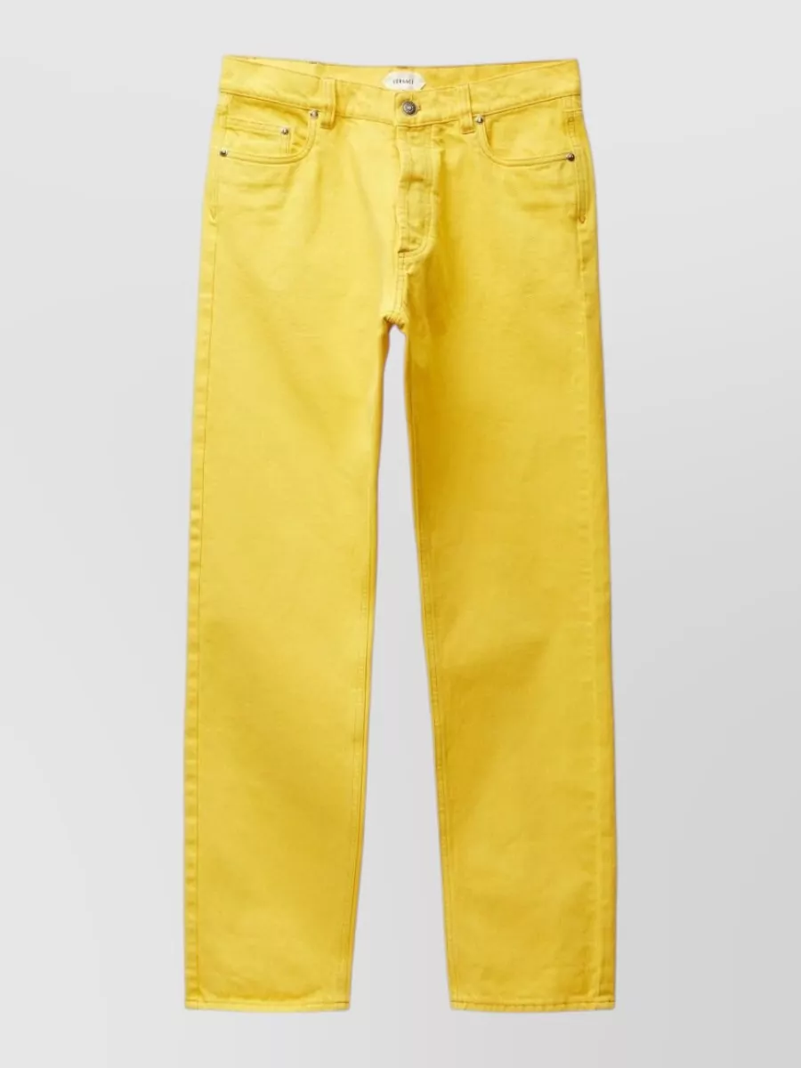 Versace Silk Straight Leg Trousers