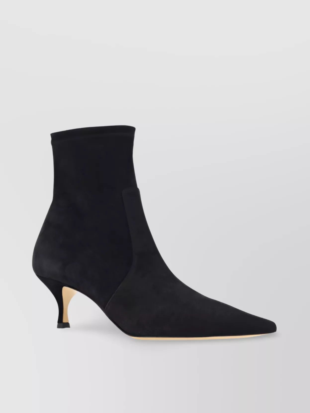 Shop Casadei Ankle Calfskin Geometric Kitten Leather Pointed Suede