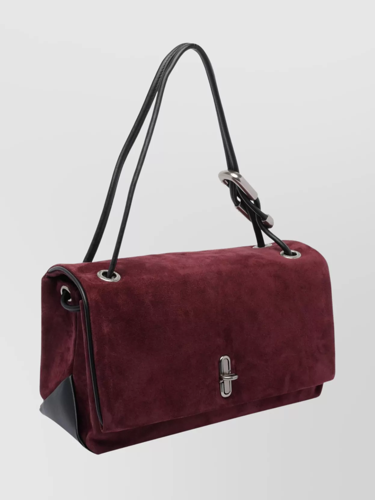 Marc Jacobs Rectangular Suede Shoulder Bag With Adjustable Strap