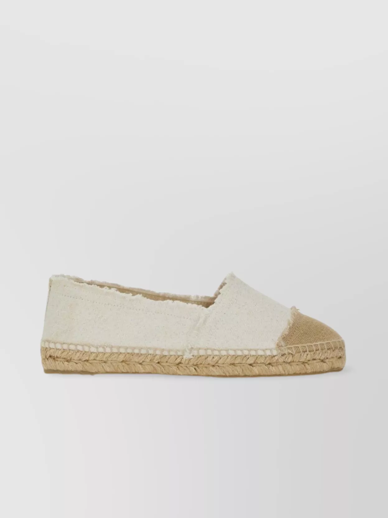 Castaner Frayed Edge Round Toe Jute Sole Espadrilles