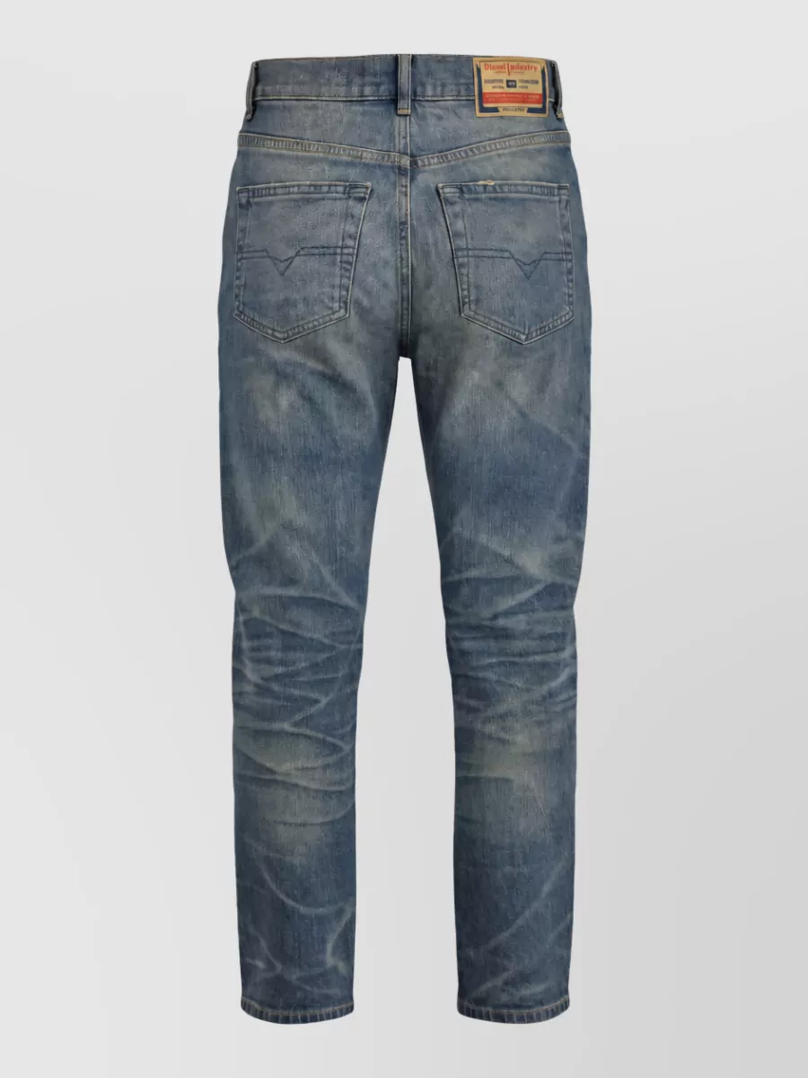 Diesel High-Rise Straight-Leg Denim Jeans