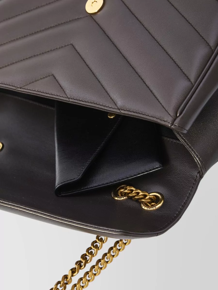 Saint Laurent Loulou Medium Lambskin Chain Shoulder Bag