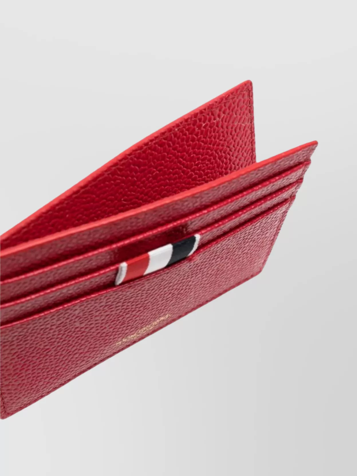 Thom Browne Pebbled Leather Card Holder