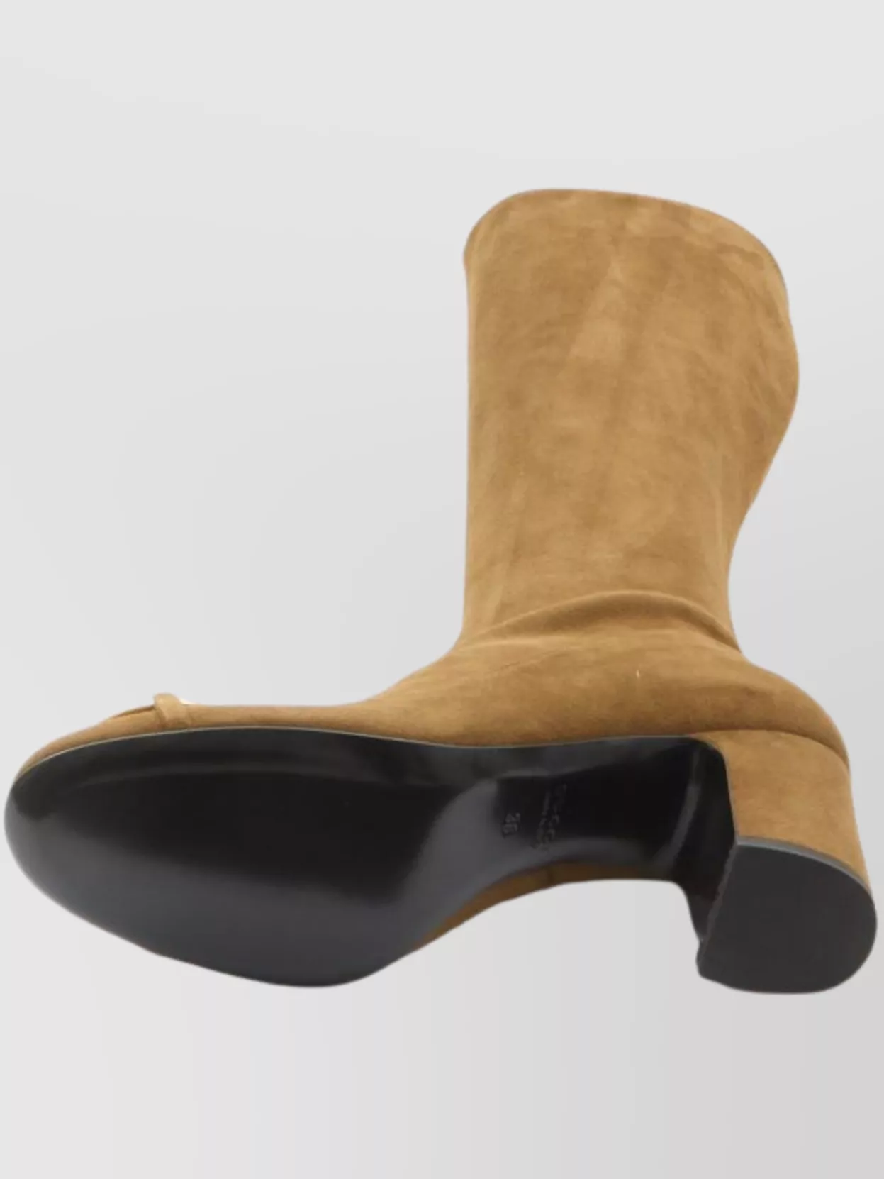 Gucci Knee-High Suede Block Heel Boots