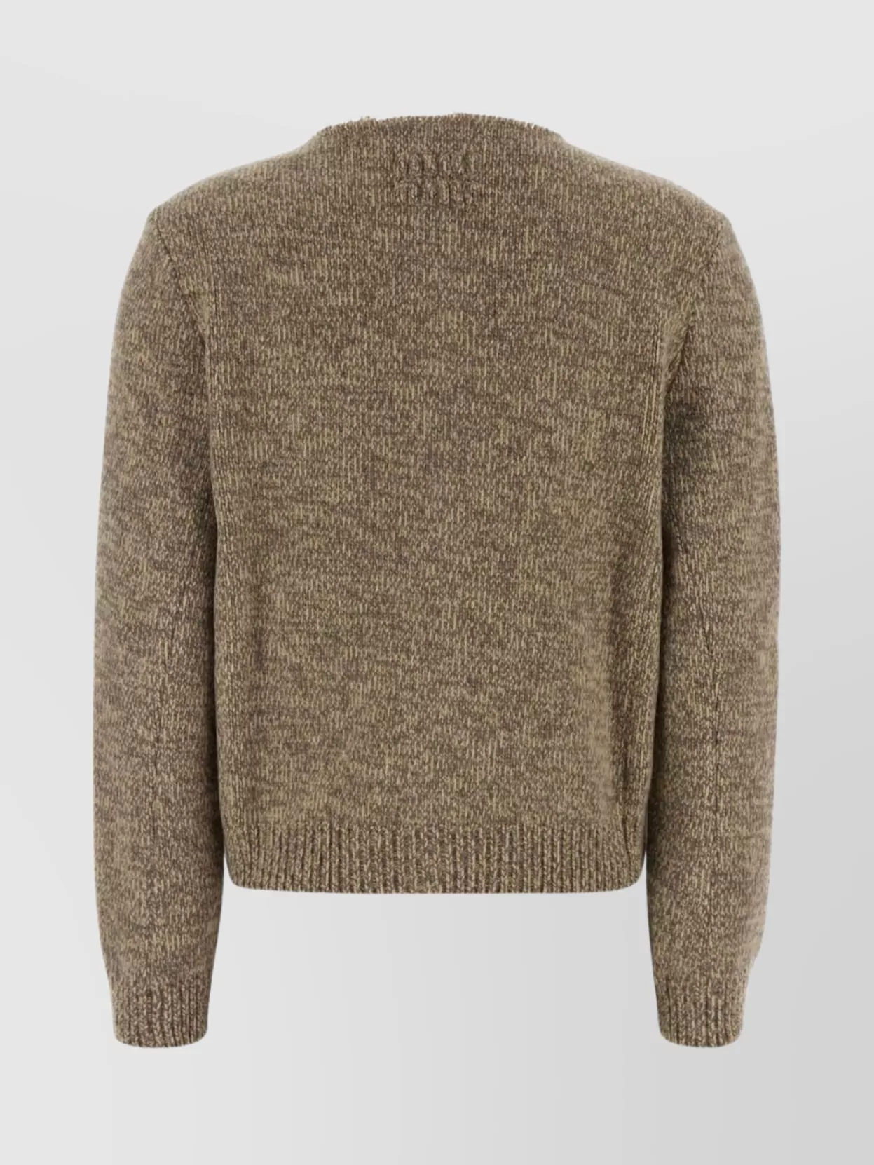 Miu Miu Wool Cardigan With Crew Neck And Pockets In Green