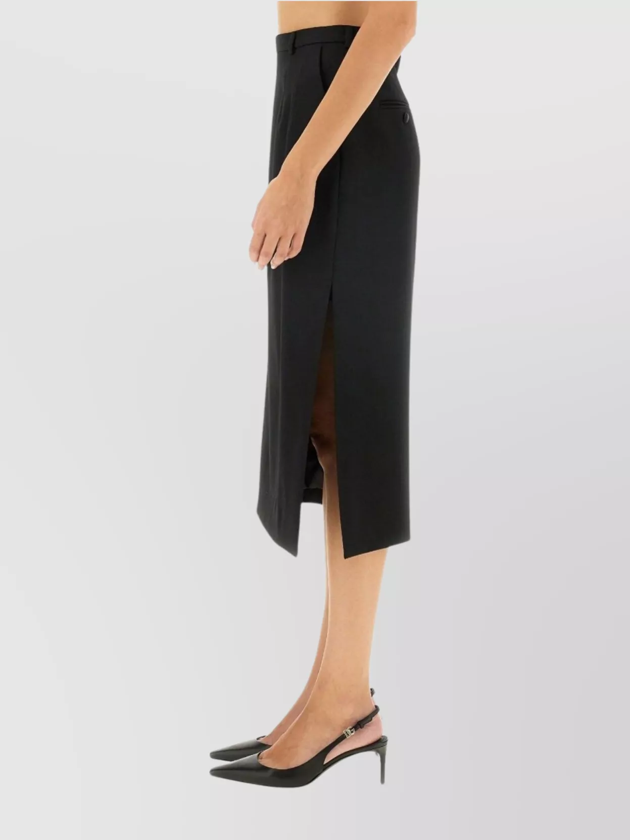 Dolce & Gabbana Gabardine Virgin-wool Midi Skirt