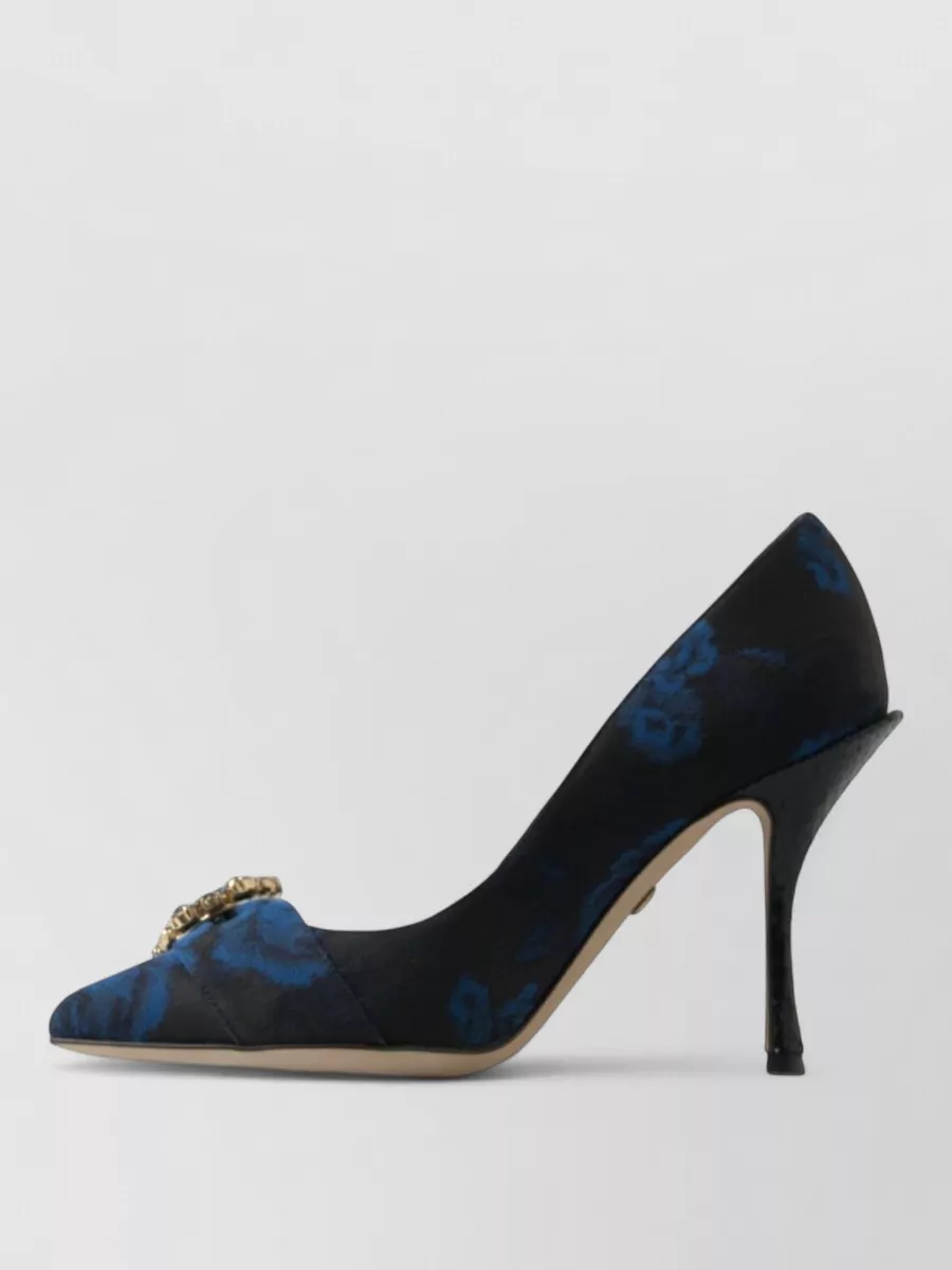 Dolce&Gabbana Floral Crystal-Embellished Pumps