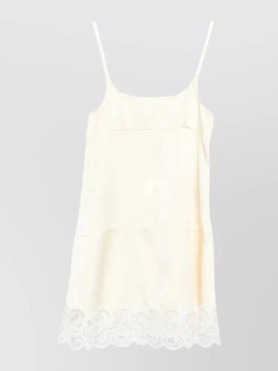Stella Mccartney Lace-trim sleeveless mini dress