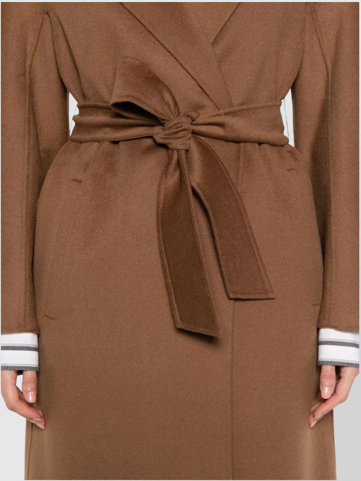 Max Mara Lapel Collar Belted Coat