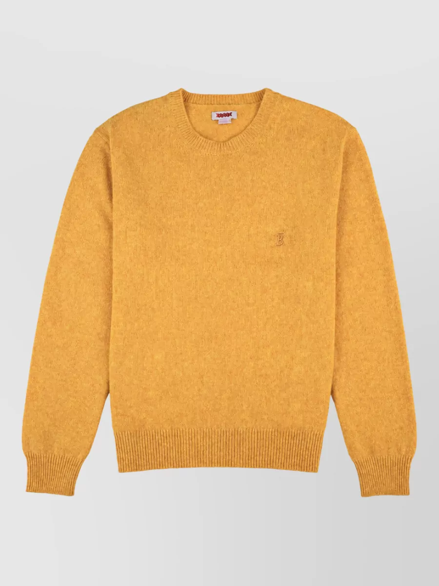 Baracuta virgin wool fine-knit crew-neck sweater