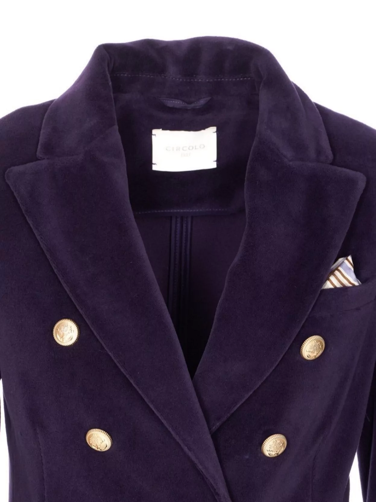 Circolo 1901 Double-Breasted V-Neck Jacket Pockets