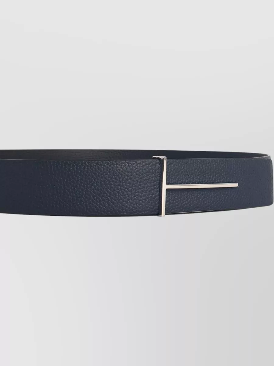 Tom Ford Reversible Leather Belt Adjustable Length Textured