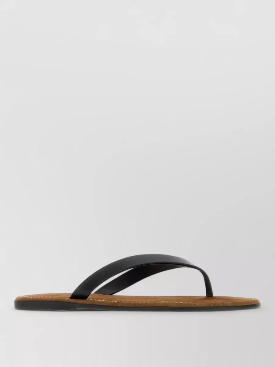 The Row Leather Thong Sandals