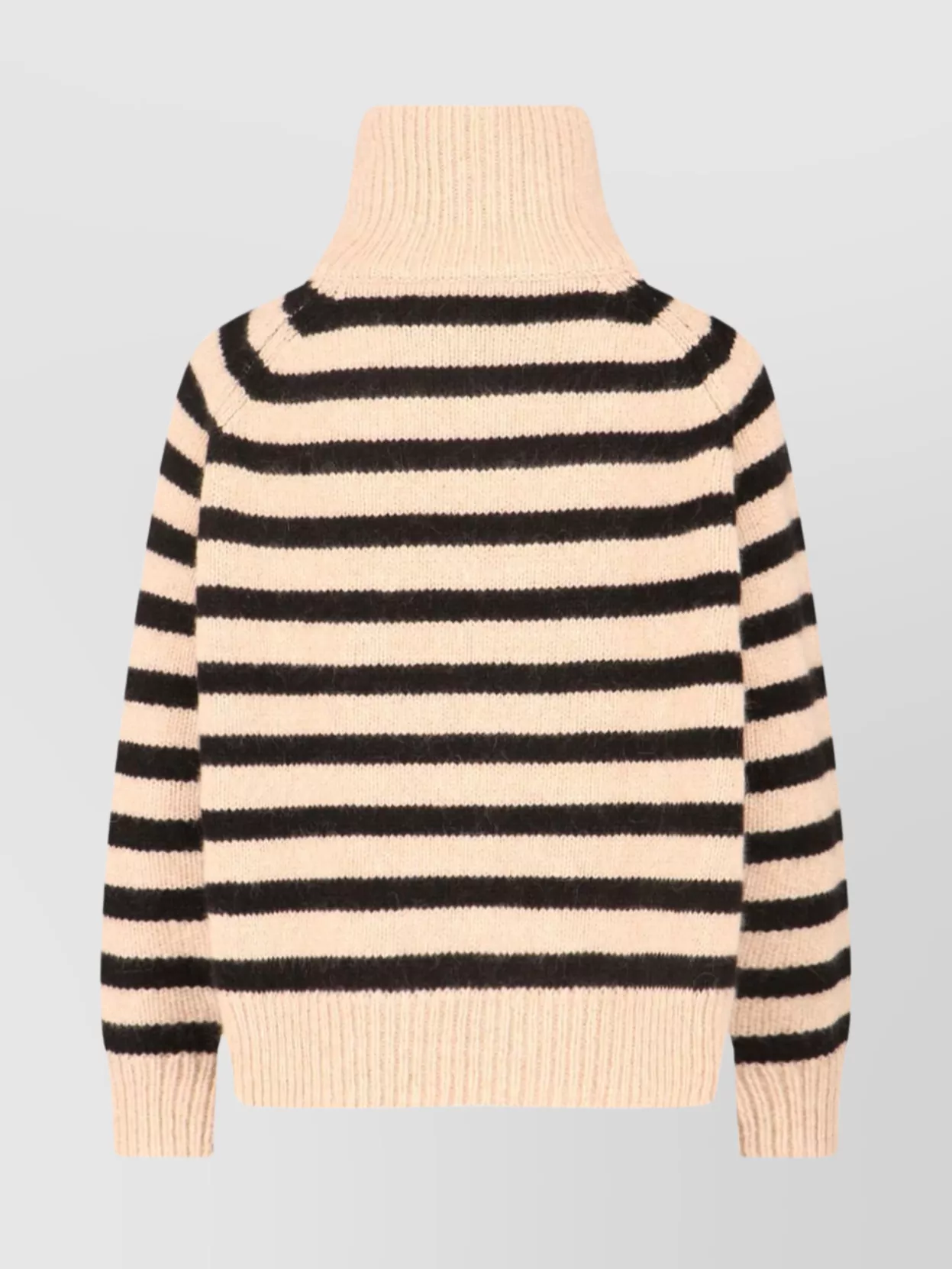 Nili Lotan Striped High Neck Knitwear With Ribbed Cuffs And Hem In Multi