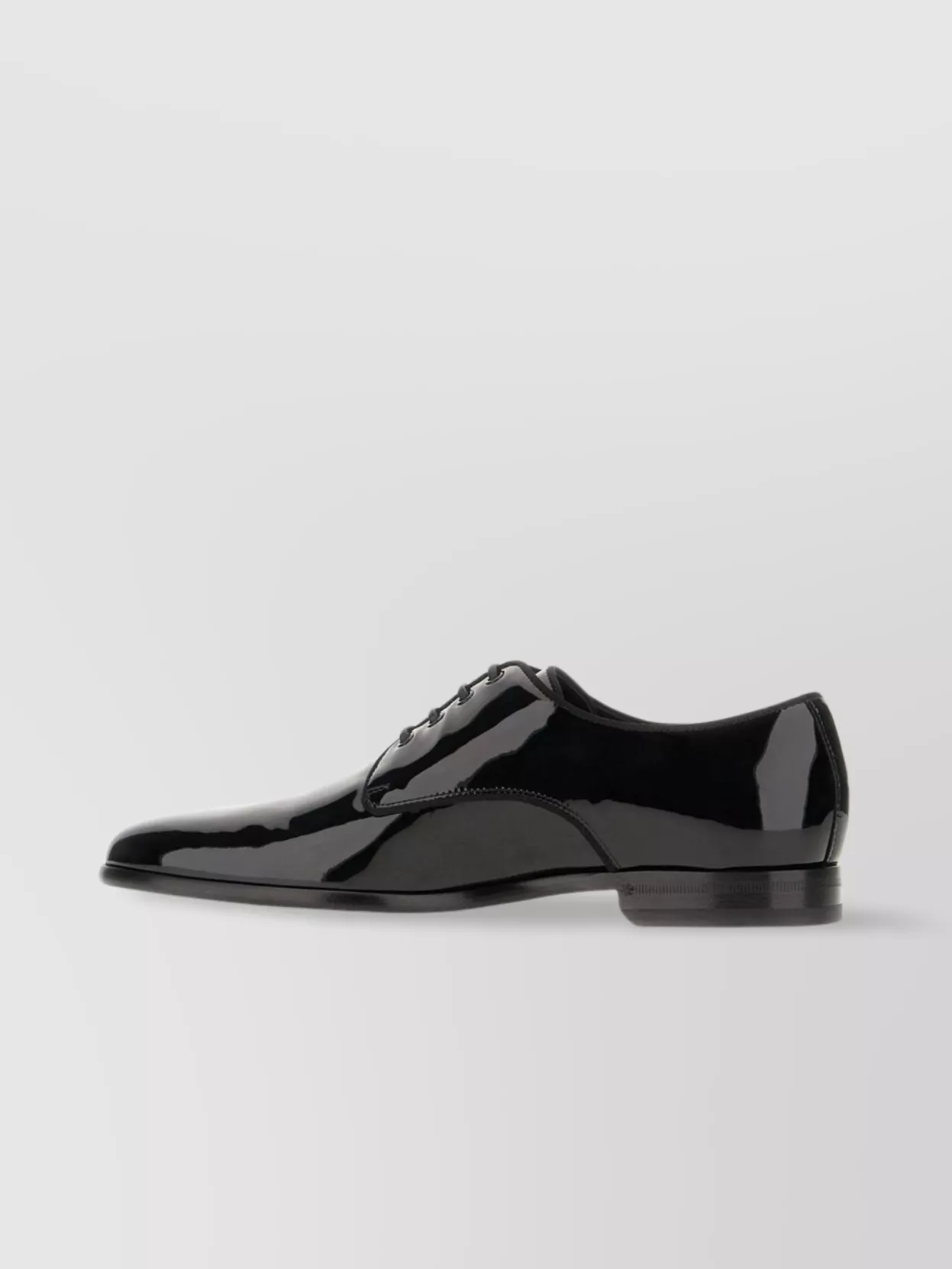 Dolce & Gabbana Black Leather Raffaello Lace-up Shoes In Black