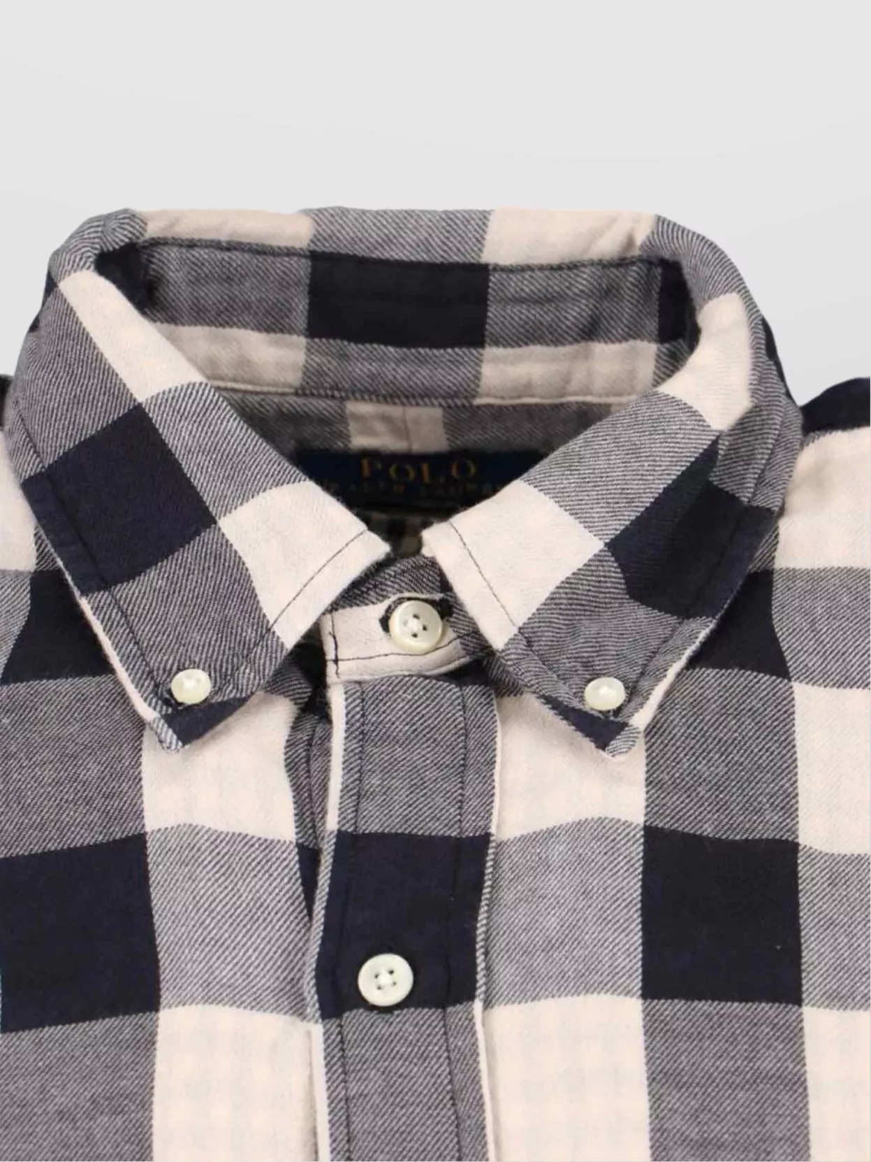 Polo Ralph Lauren Check Pattern Long Sleeve Button-Down Shirt