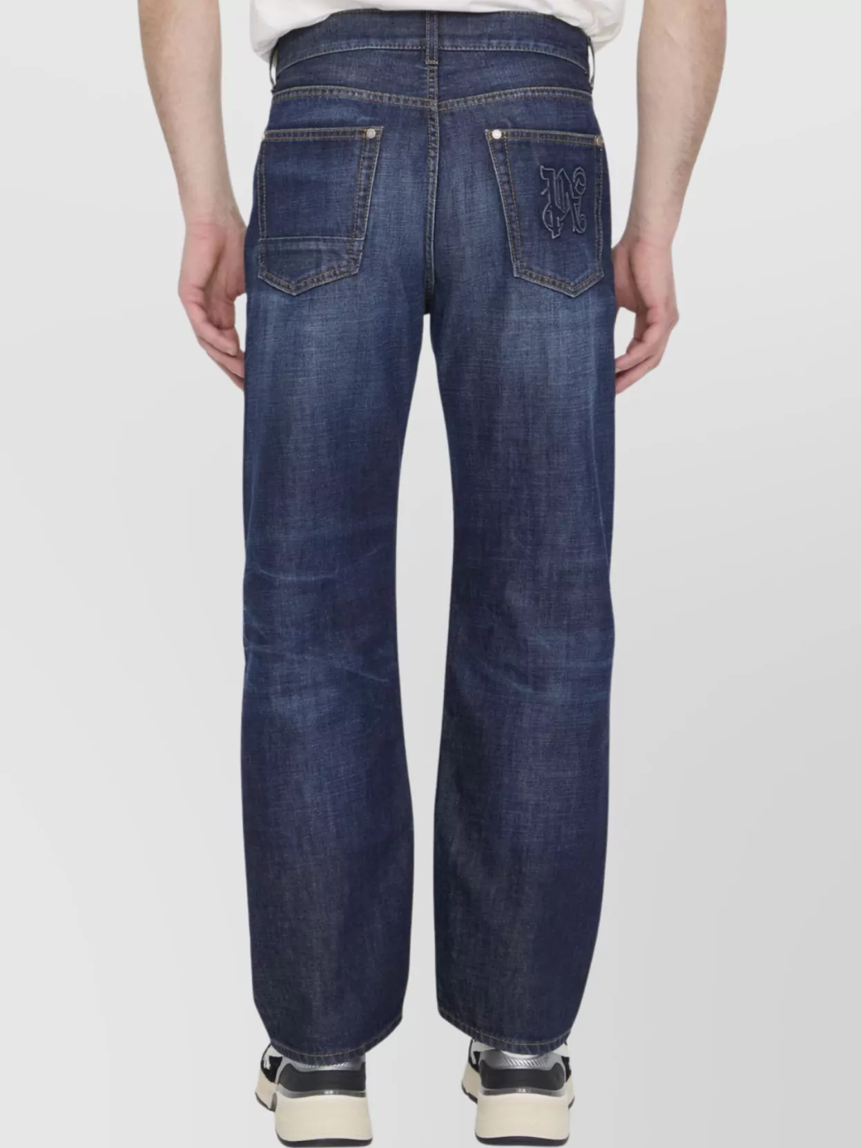 Palm Angels Monogram Denim Workwear Trousers