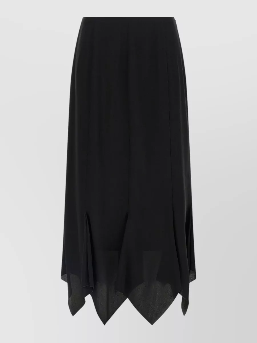 Valentino Garavani silk asymmetric midi skirt
