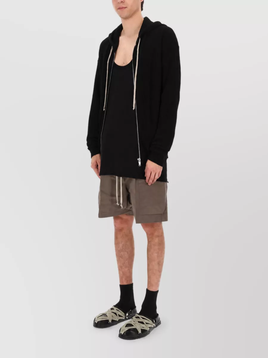 Rick Owens wool hooded jacket