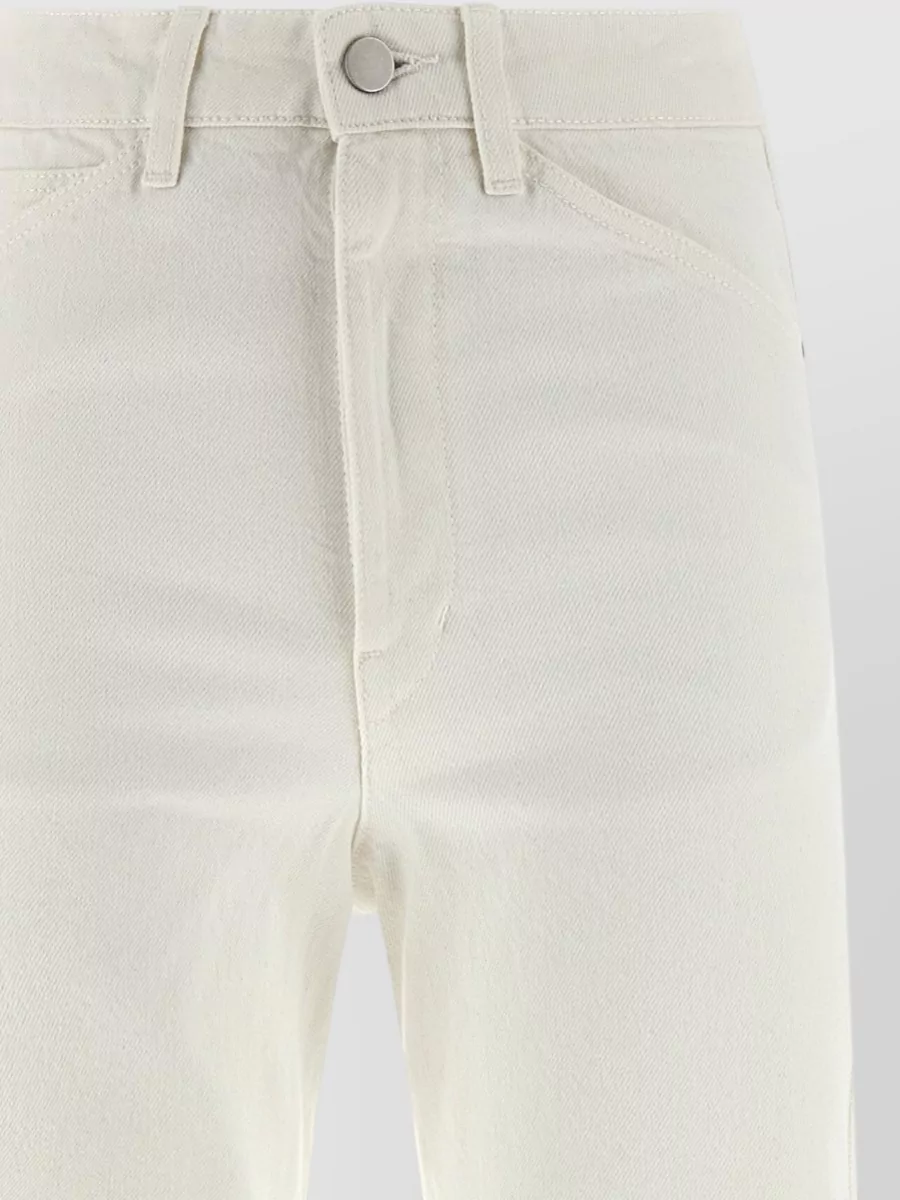 Lemaire Denim High-Rise Straight-Leg Wide-Leg Pants