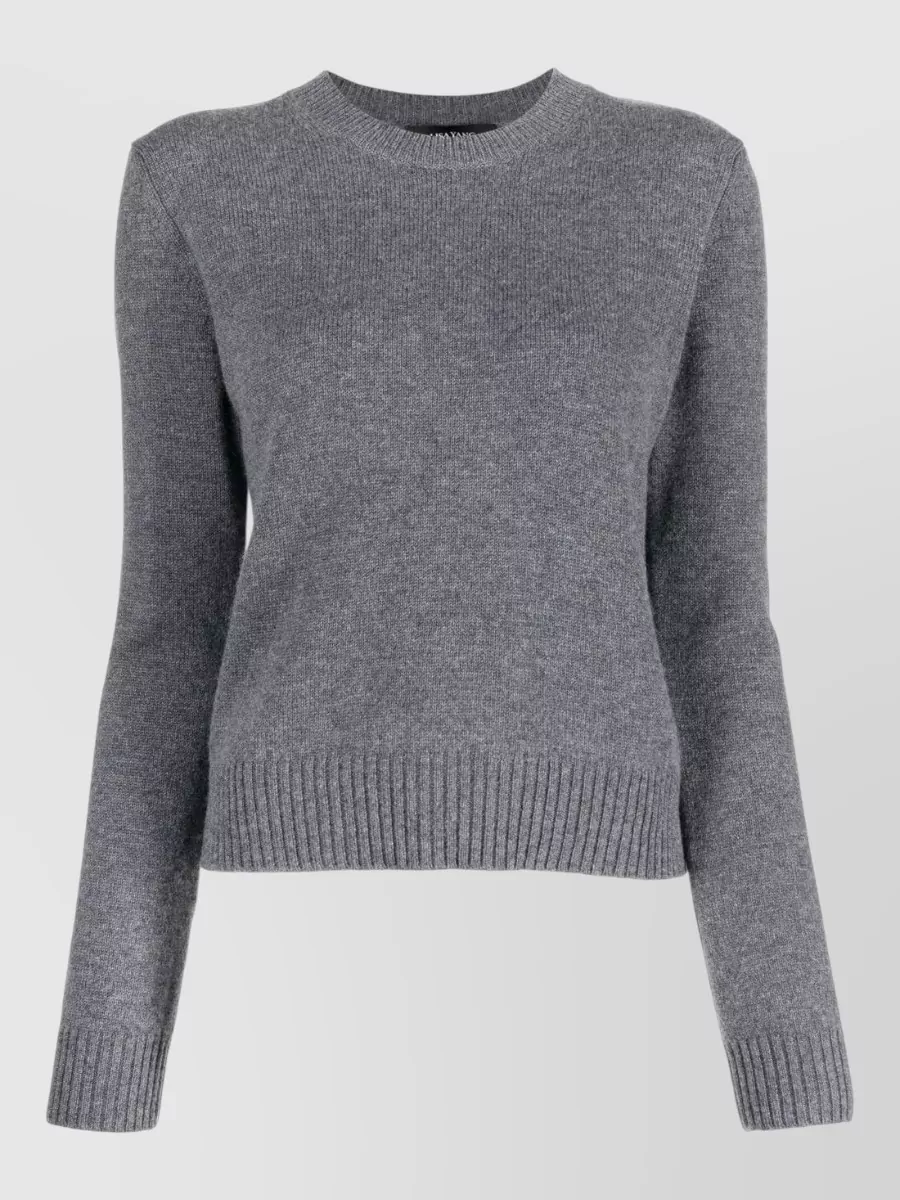 Lisa Yang Cashmere Fine-Knit Slightly Cropped Crew-Neck Jumper
