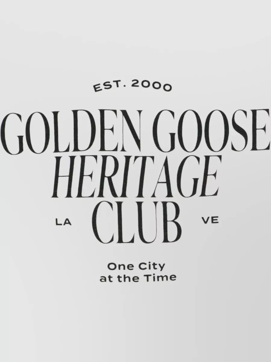 Golden Goose Printed Cotton Crew-Neck T-Shirt